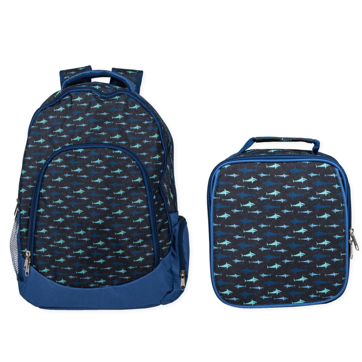 Shark Pattern Backpack & Lunchbag Set - Purses & Pearls