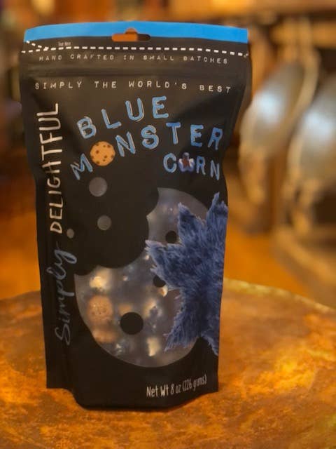 Simply Delightful - Blue Monster Popcorn 8 oz - Purses & Pearls