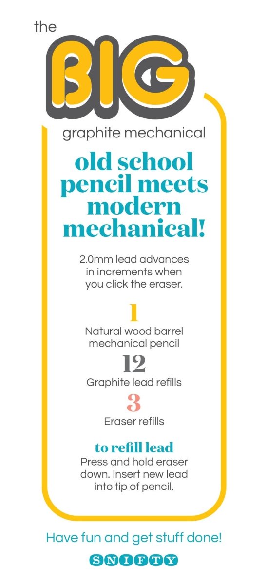 SNIFTY - BIG GRAPHITE MECHANICAL PENCIL SET - Purses & Pearls