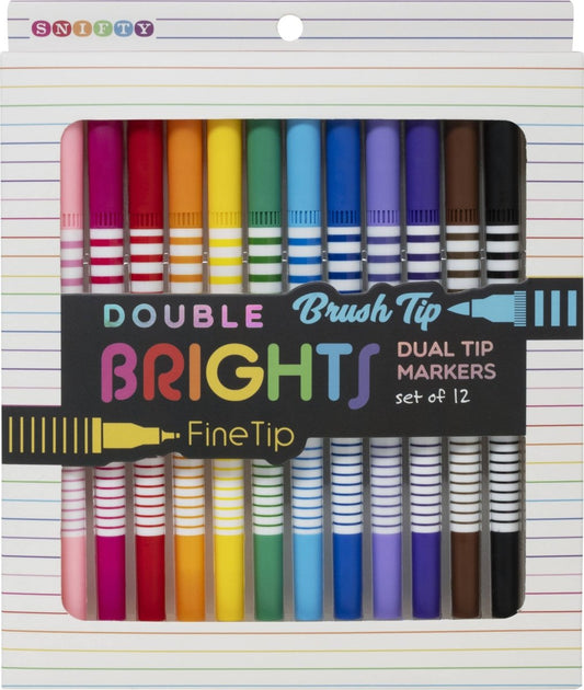SNIFTY - DOUBLE BRIGHTS DUAL TIP MARKERS - Purses & Pearls