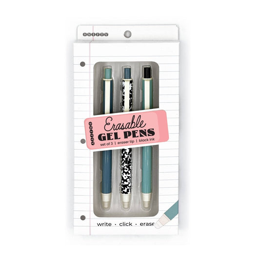 SNIFTY - RETRO ERASABLE GEL PEN SET - Purses & Pearls
