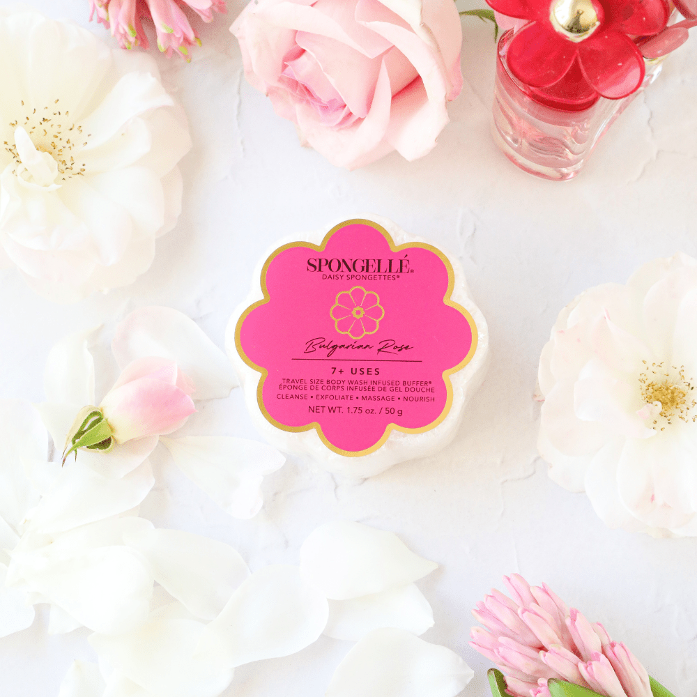 Spongellé - Bulgarian Rose Daisy Spongette - Purses & Pearls