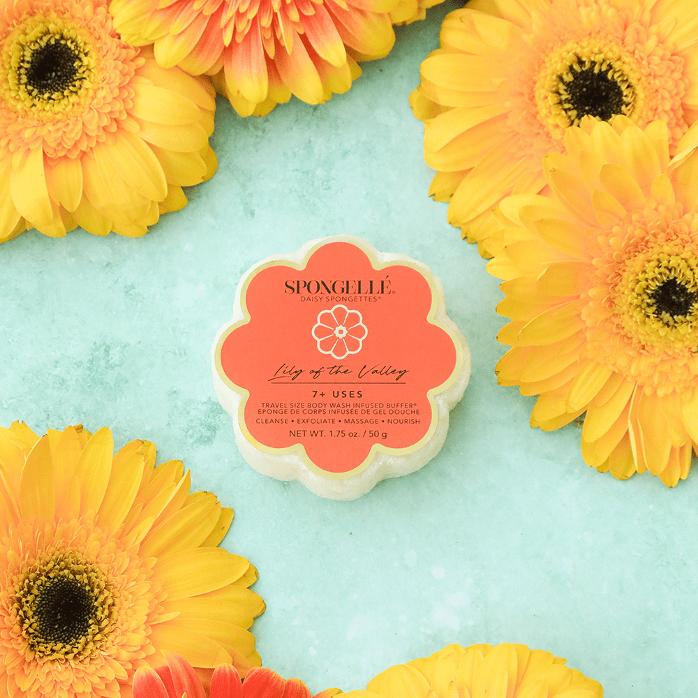 Spongellé - Lily of the Valley Daisy Spongette - Purses & Pearls