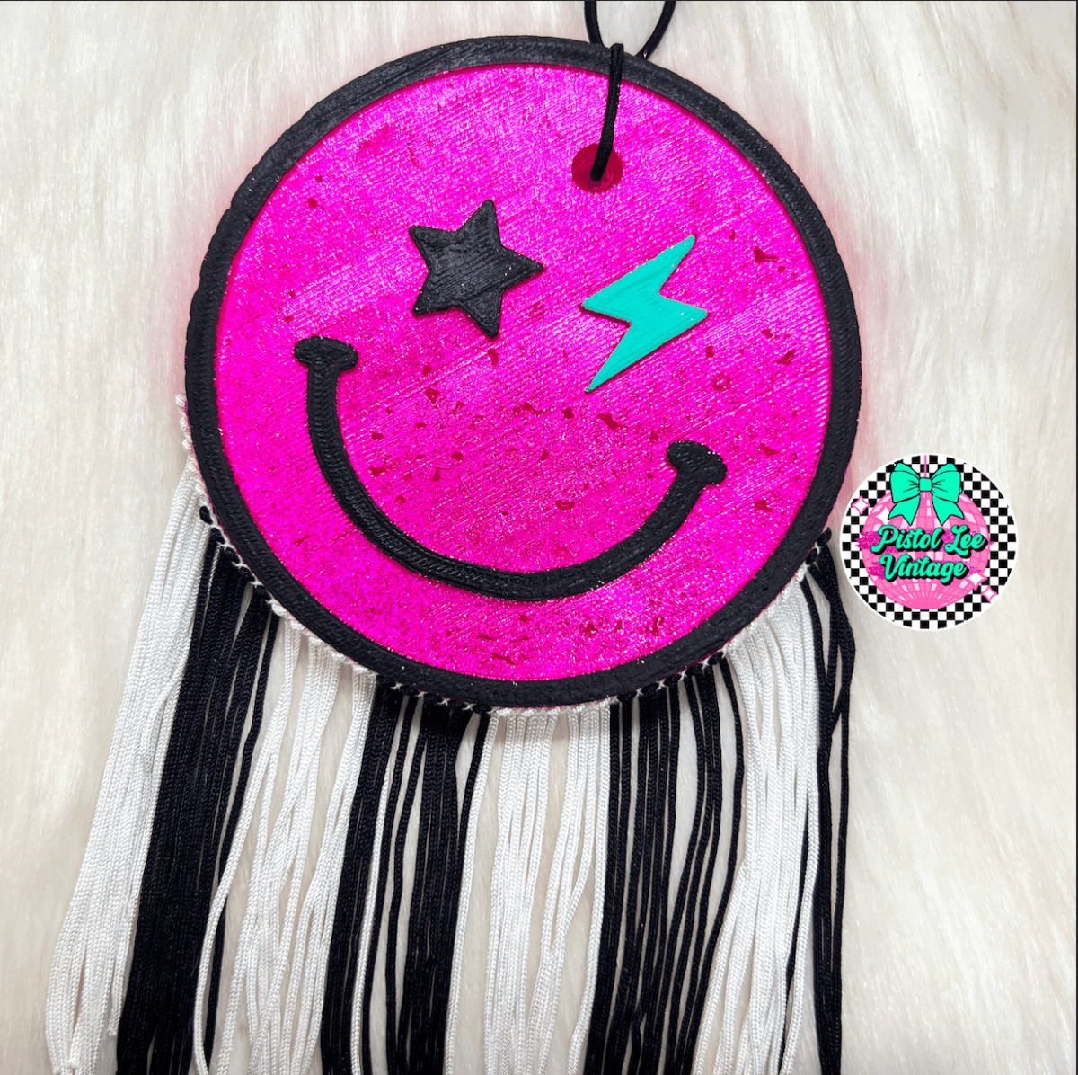 Star & Lightning Bolt Smiley Freshie - Purses & Pearls