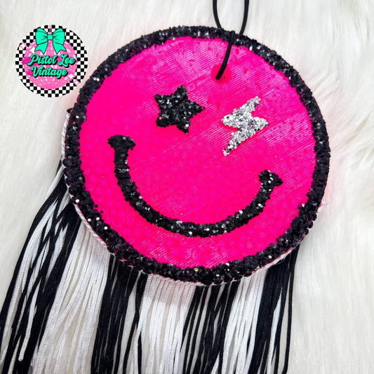 Star & Lightning Bolt Smiley Freshie - Purses & Pearls
