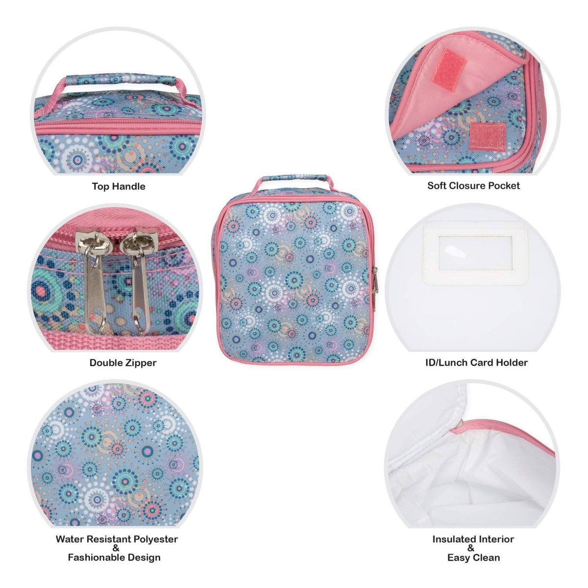 Starburst Pink Backpack & Lunchbag Set - Purses & Pearls