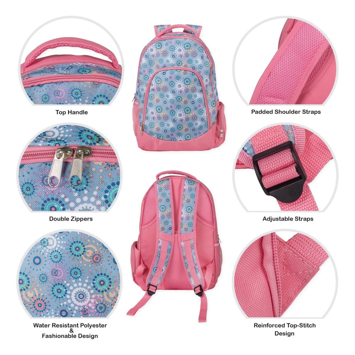 Starburst Pink Backpack & Lunchbag Set - Purses & Pearls