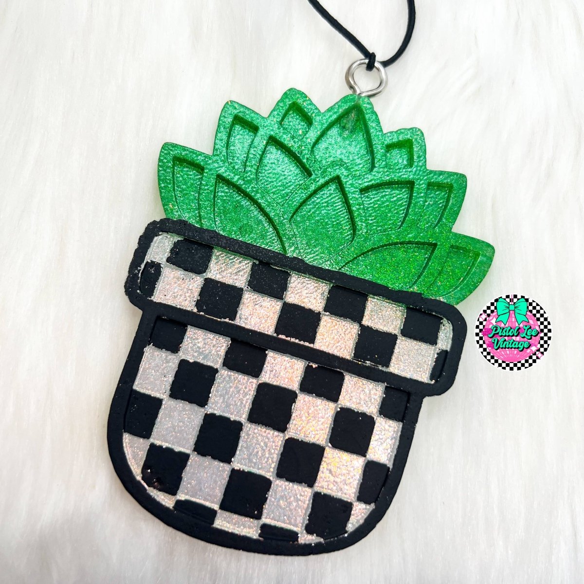 Succulent Car Freshie - Purses & Pearls