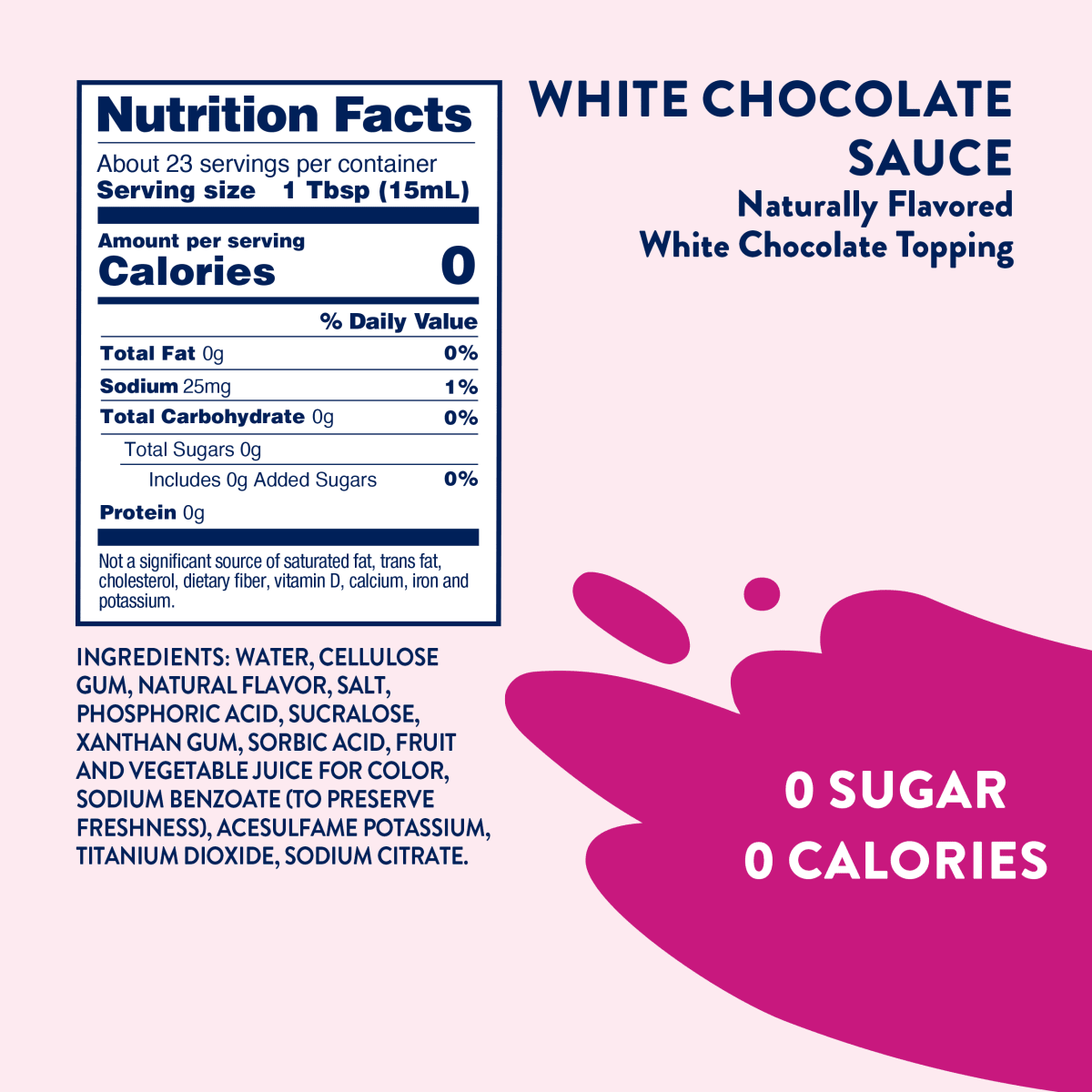 Sugar Free White Chocolate Sauce - Purses & Pearls