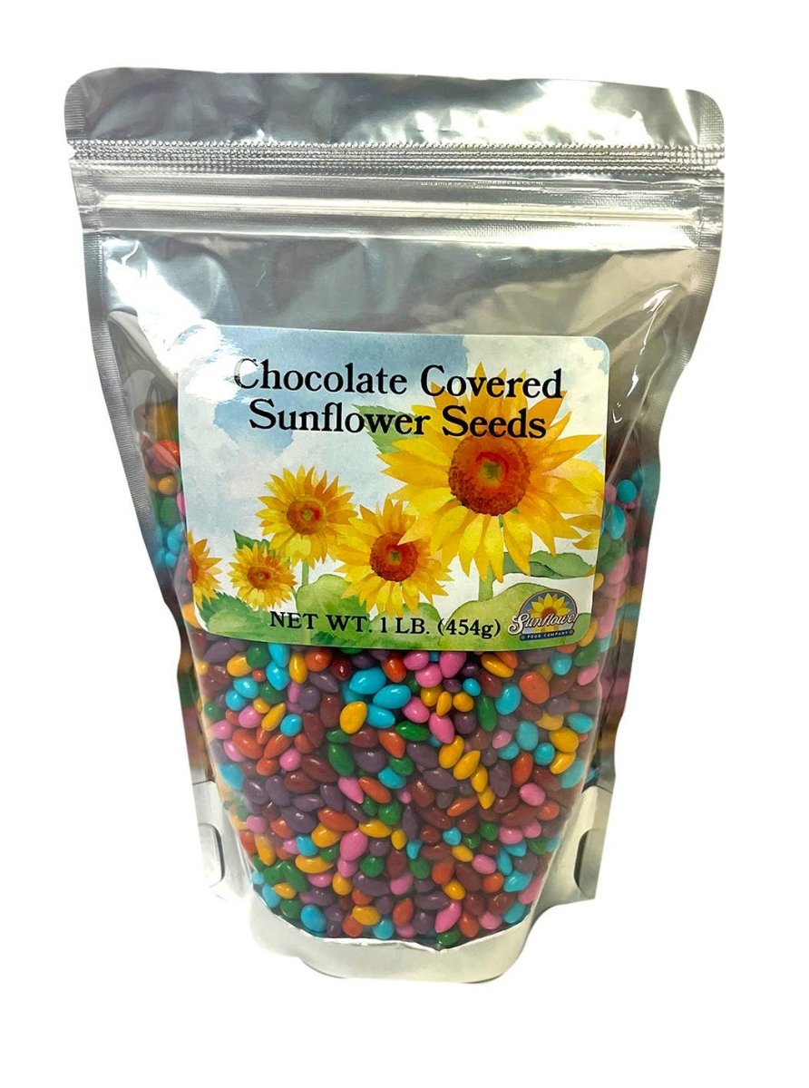 Sunflower Food Company - Rainbow colored Sunny Seeds in 1 lb resealable bags - Purses & Pearls