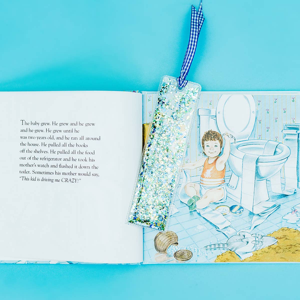 Taylor Elliott Designs - Bookmark - Blue + Green Confetti - Purses & Pearls