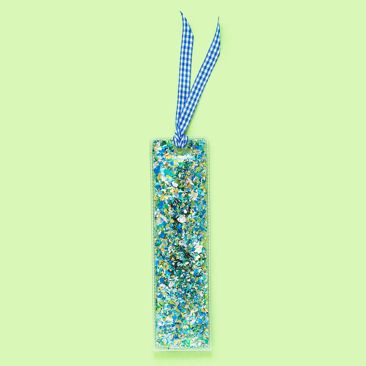 Taylor Elliott Designs - Bookmark - Blue + Green Confetti - Purses & Pearls