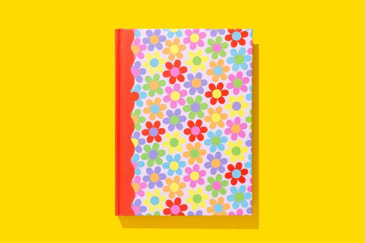 Taylor Elliott Designs - Hardcover Notebook - Flower Power Print - Purses & Pearls