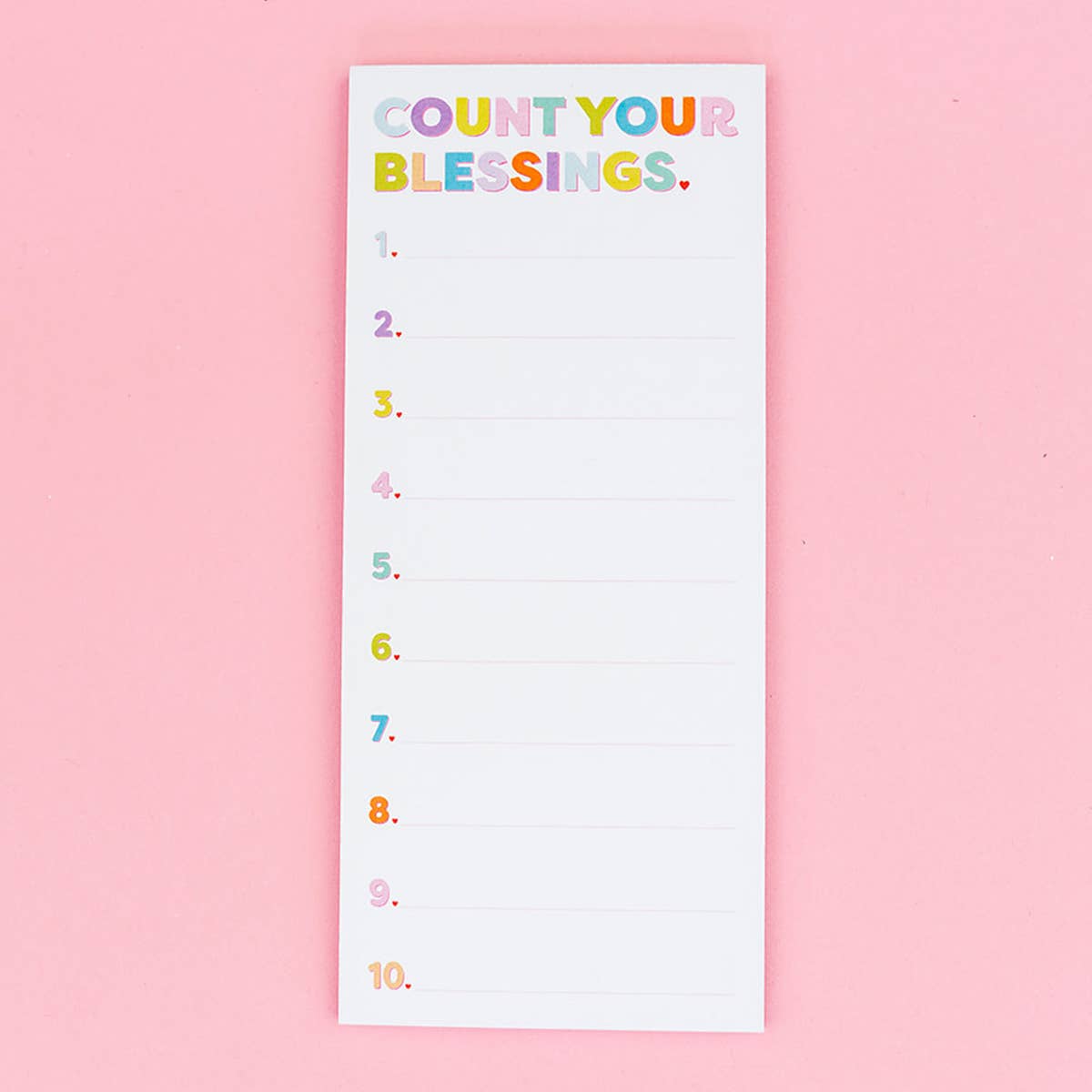 Taylor Elliott Designs - List Pad - "Count Your Blessings" - Purses & Pearls