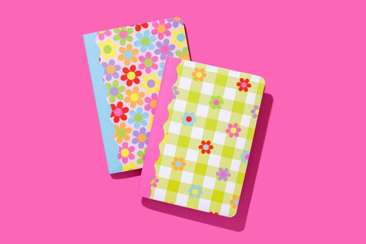 Taylor Elliott Designs - Notebook Set - Flower Power - 2 Piece Set - Purses & Pearls