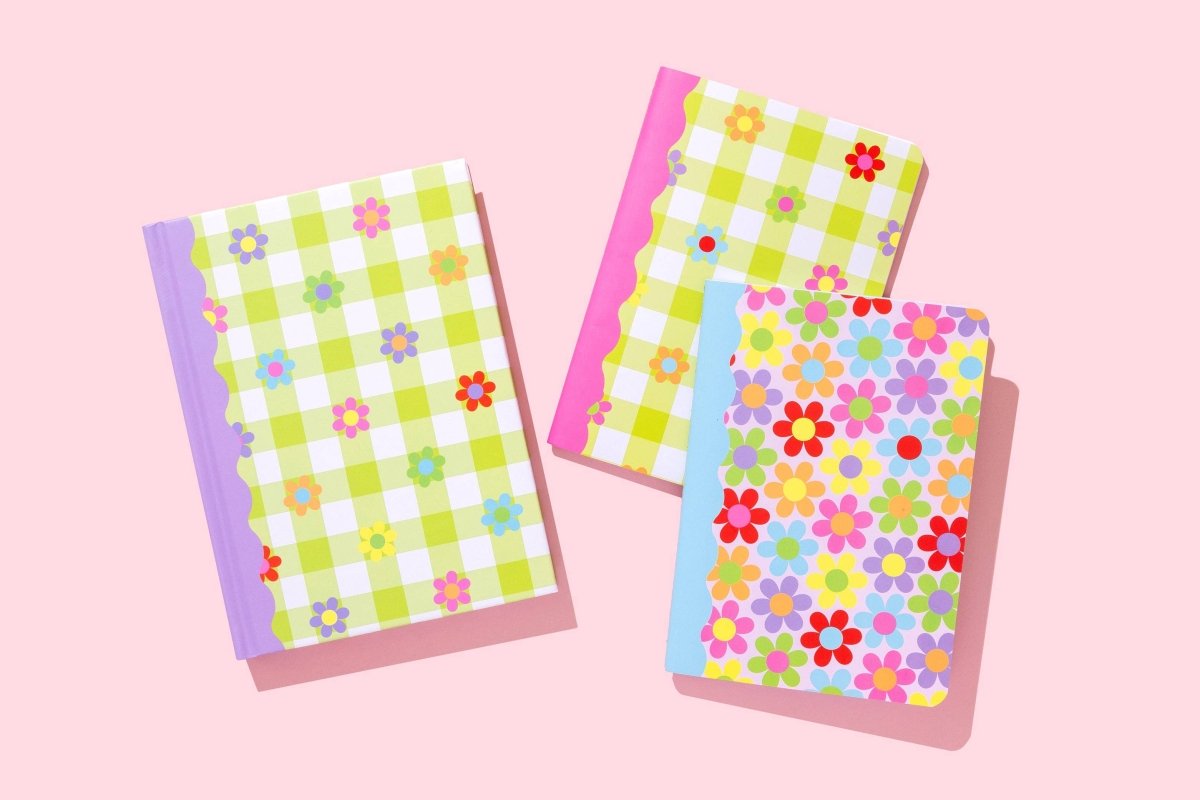 Taylor Elliott Designs - Notebook Set - Flower Power - 2 Piece Set - Purses & Pearls