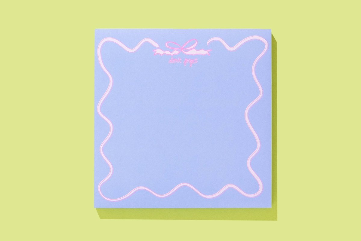 Taylor Elliott Designs - Square Notepad - "Don't Forget" - 100 Sheets - Purses & Pearls