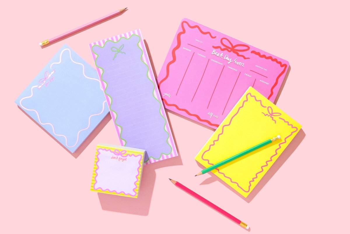 Taylor Elliott Designs - Square Notepad - "Don't Forget" - 100 Sheets - Purses & Pearls