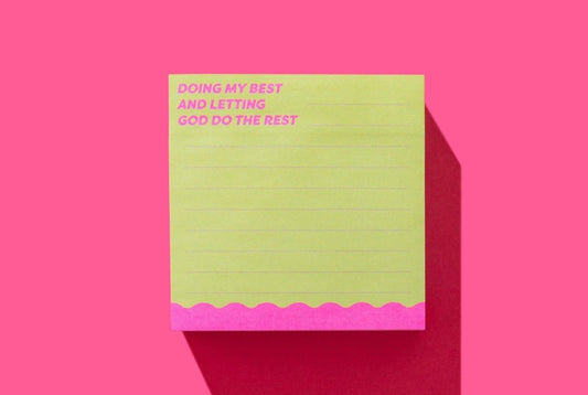 Taylor Elliott Designs - Sticky Notes Pad - "Doing My Best..." - 300 Sheets - Purses & Pearls