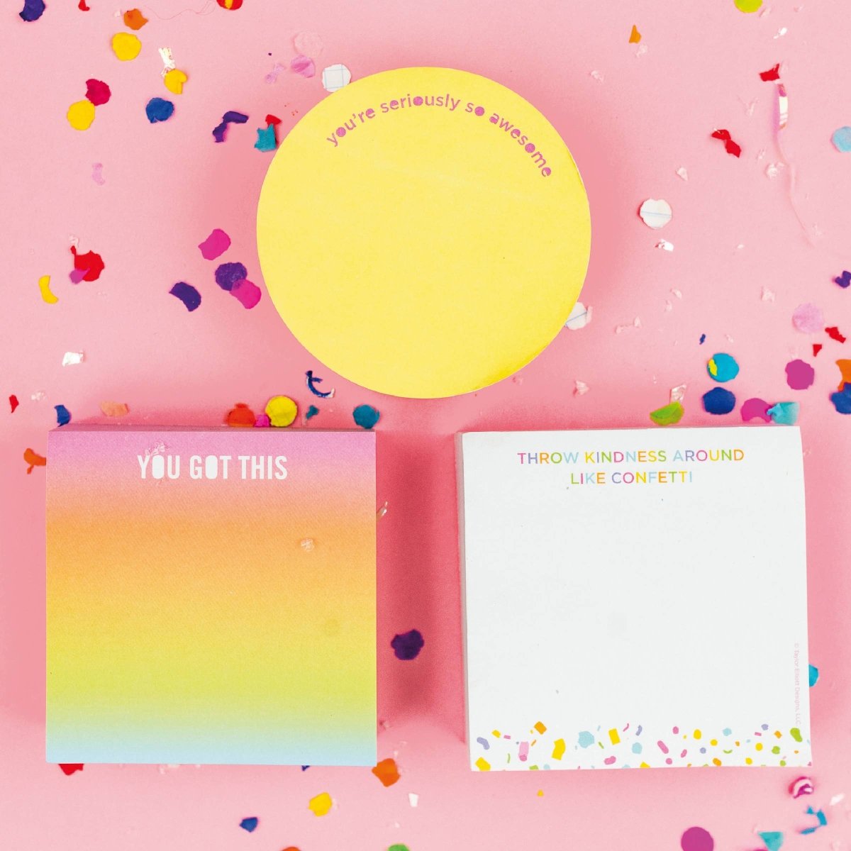 Taylor Elliott Designs - Sticky Notes Pad - "You Got This" - Purses & Pearls