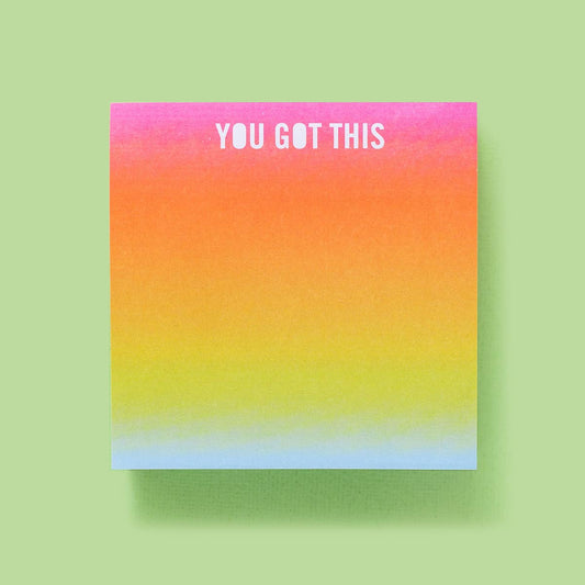 Taylor Elliott Designs - Sticky Notes Pad - "You Got This" - Purses & Pearls