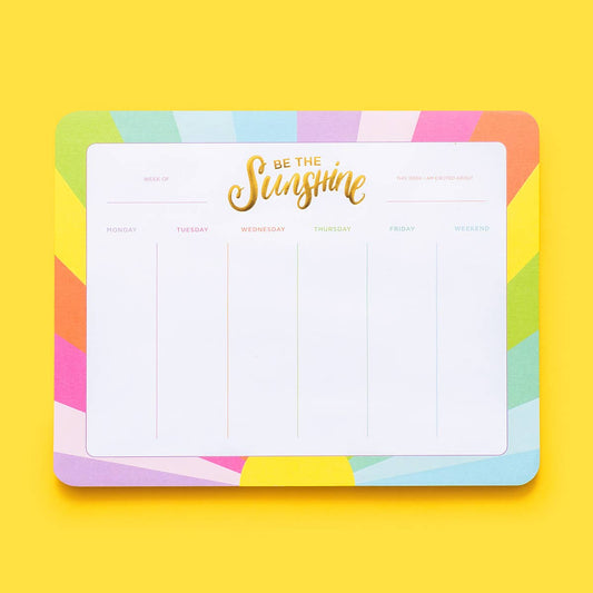 Taylor Elliott Designs - Weekly Planner - "Be the Sunshine" - Purses & Pearls