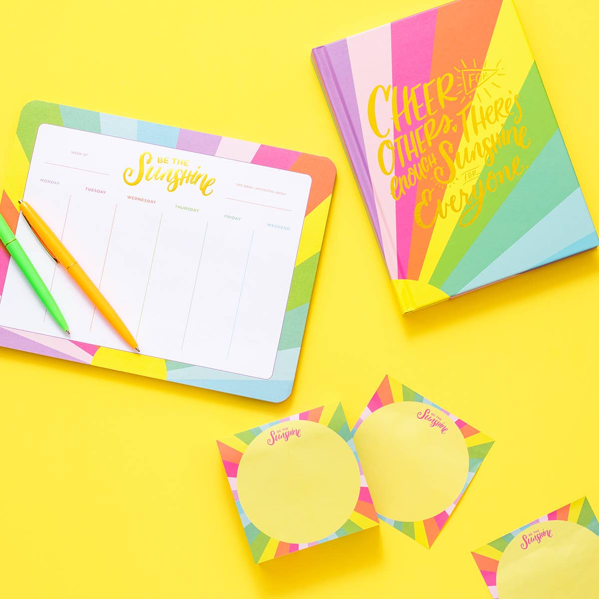 Taylor Elliott Designs - Weekly Planner - "Be the Sunshine" - Purses & Pearls