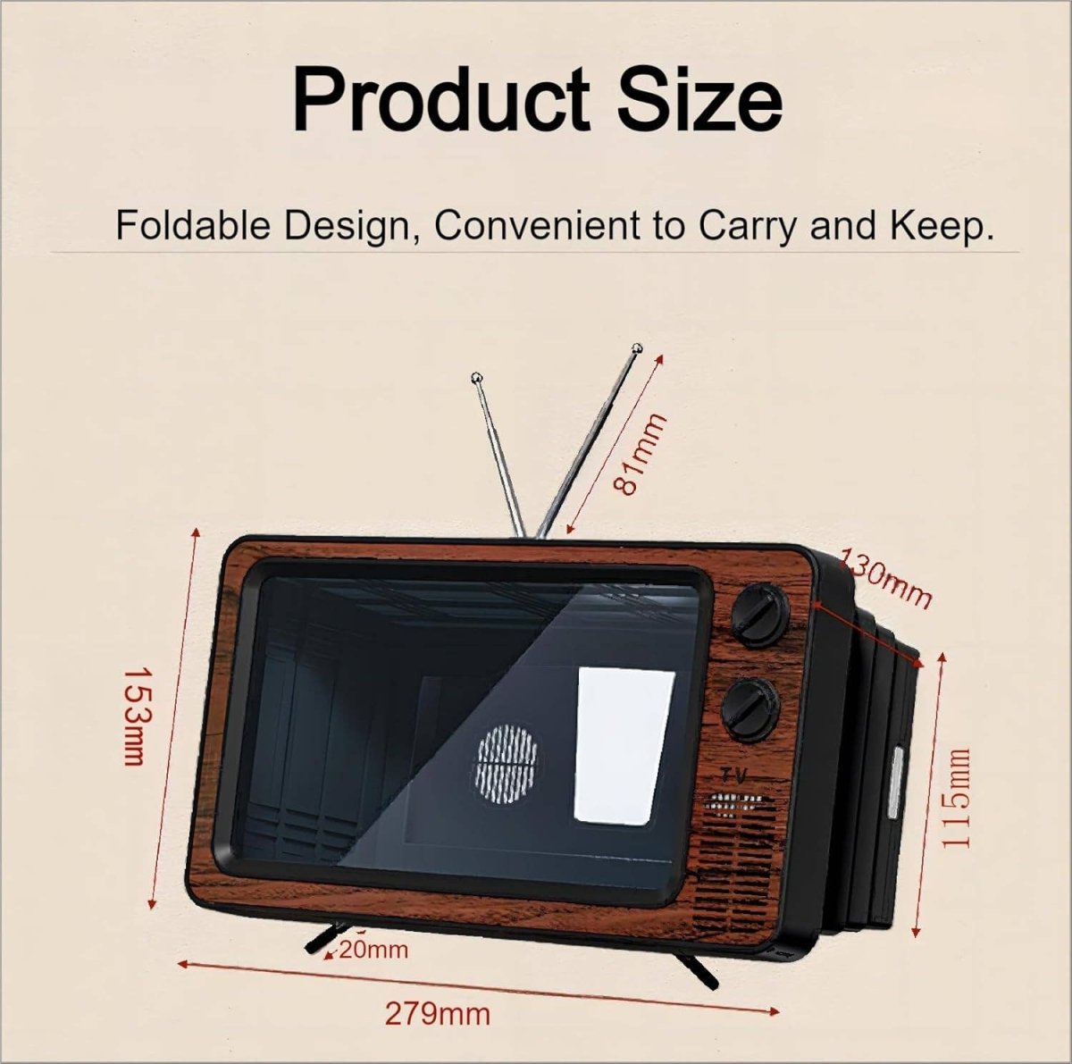 Tech Trendz - Retro Screen Magnifier - Purses & Pearls