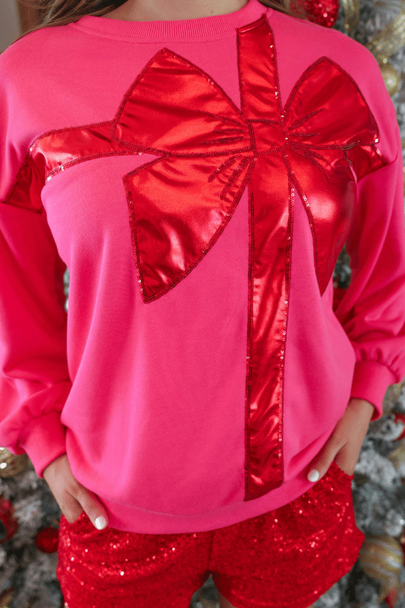 That's a Wrap Sweatshirt - Purses & Pearls