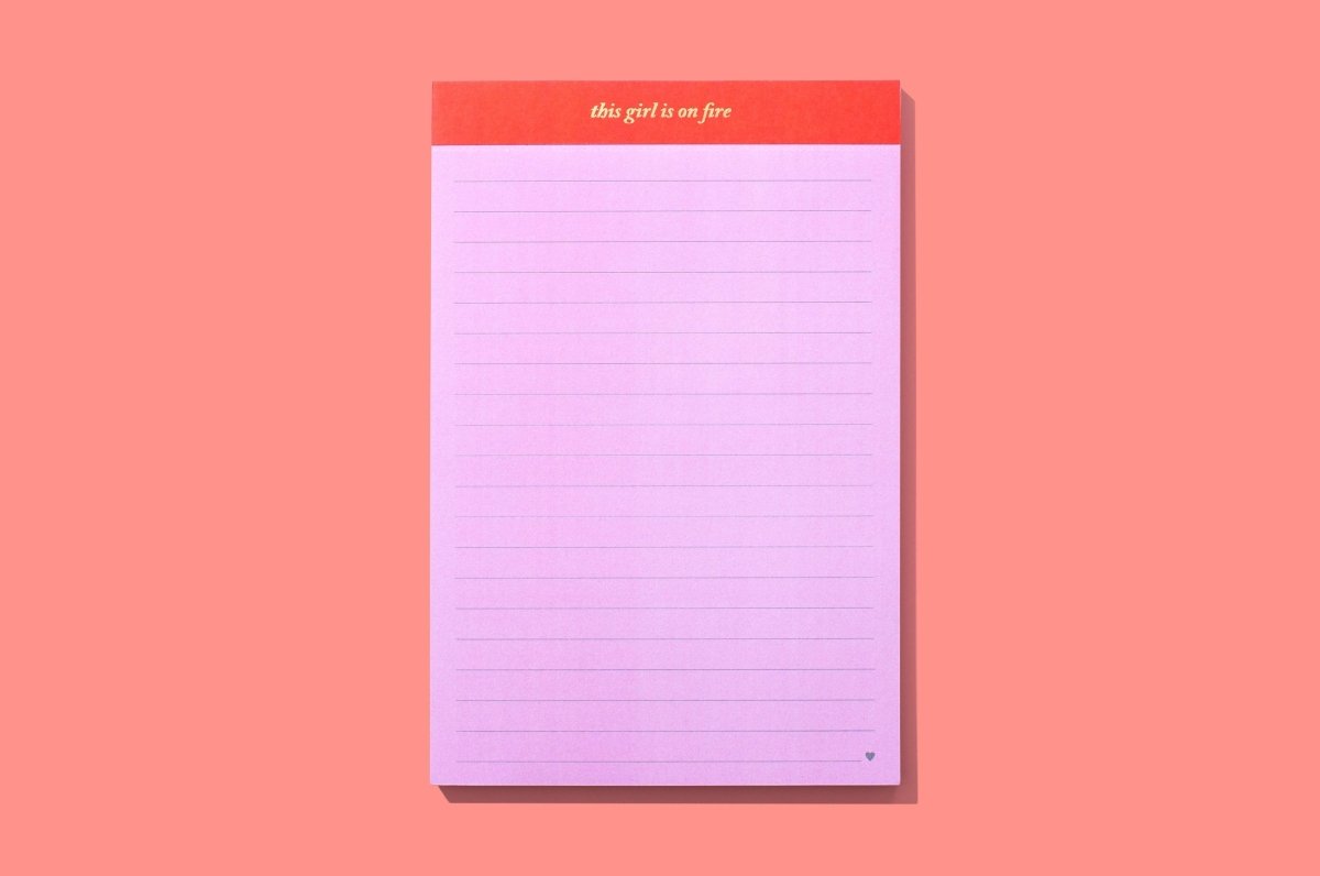 This Girl is on Fire List Pad - Purses & Pearls
