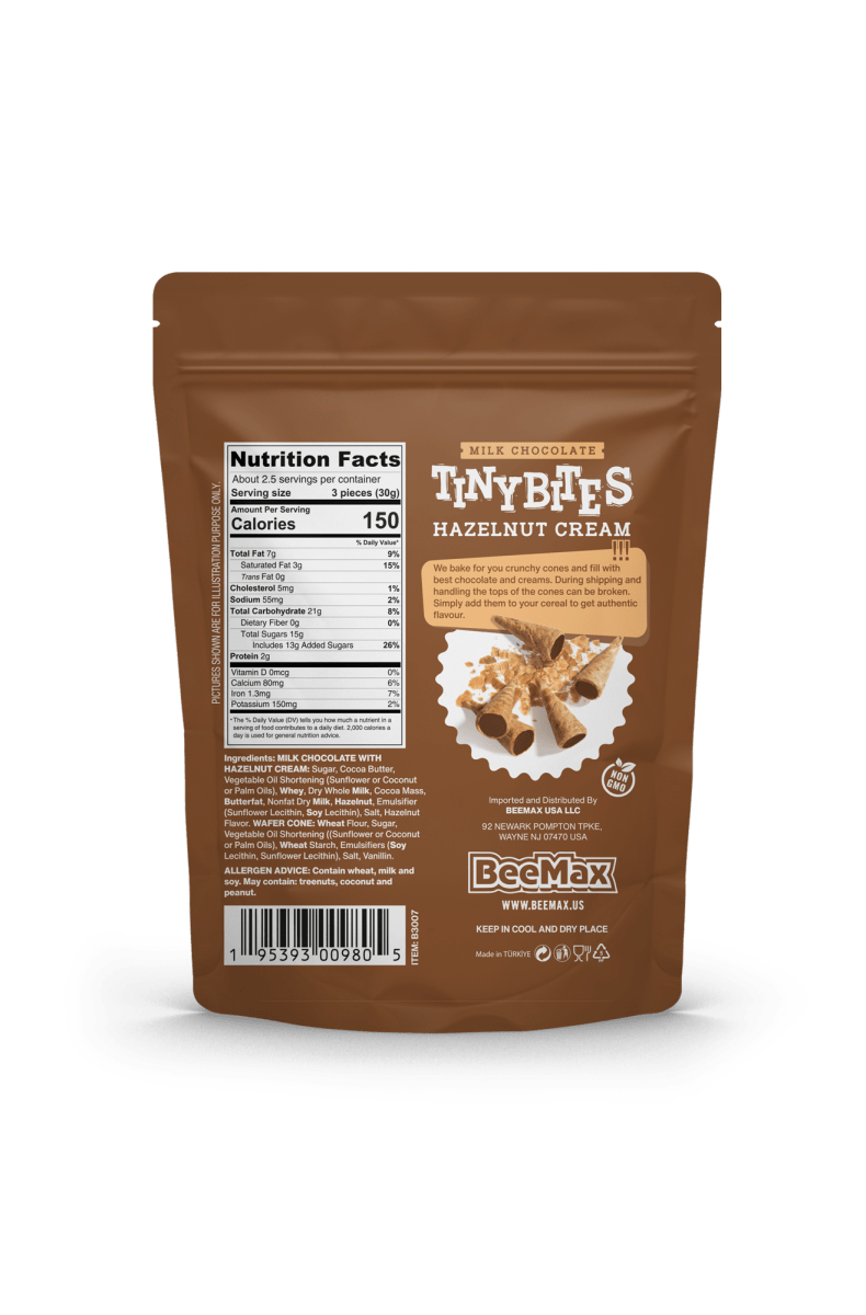 Tiny Bites Hazelnut Cone  2.82 oz - Purses & Pearls