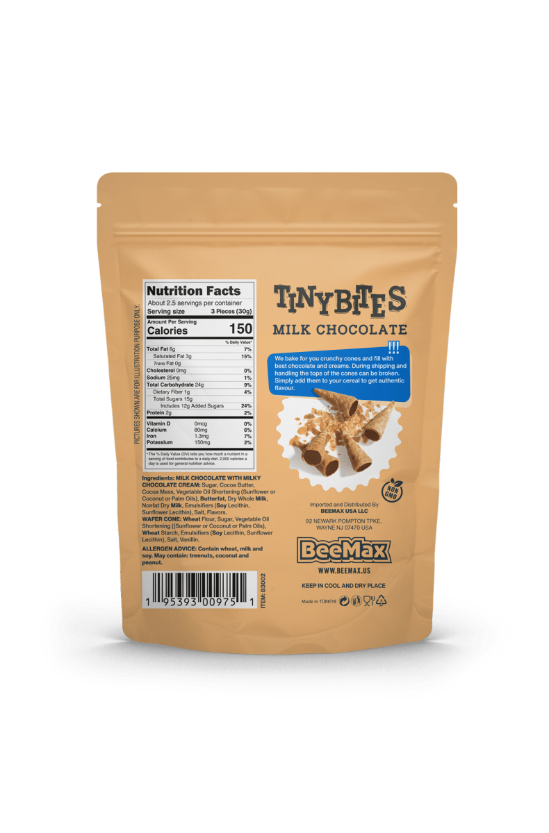 Tiny Bites Milk Chocolate Cone  2.82 oz - Purses & Pearls