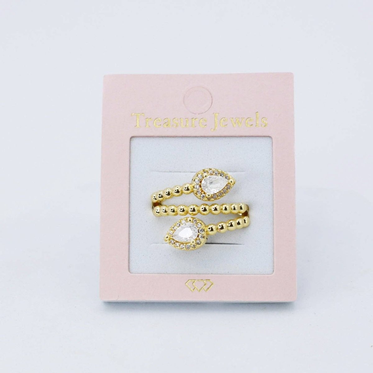 Treasure Jewels Inc. - Vintage Elegance Ring E7 - Purses & Pearls