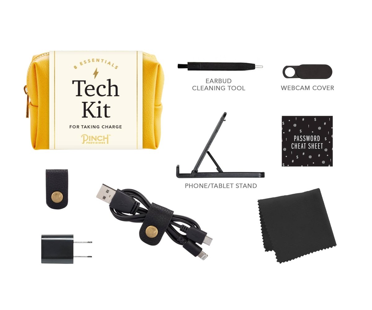 Unisex Tech Kit in Pink - Purses & Pearls