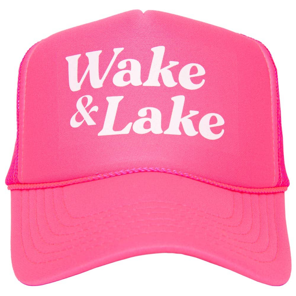 Wake & Lake Foam Trucker Cap - Purses & Pearls