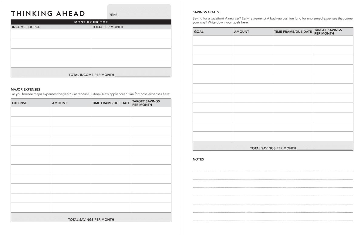 Weekly Budget Planner - Purses & Pearls