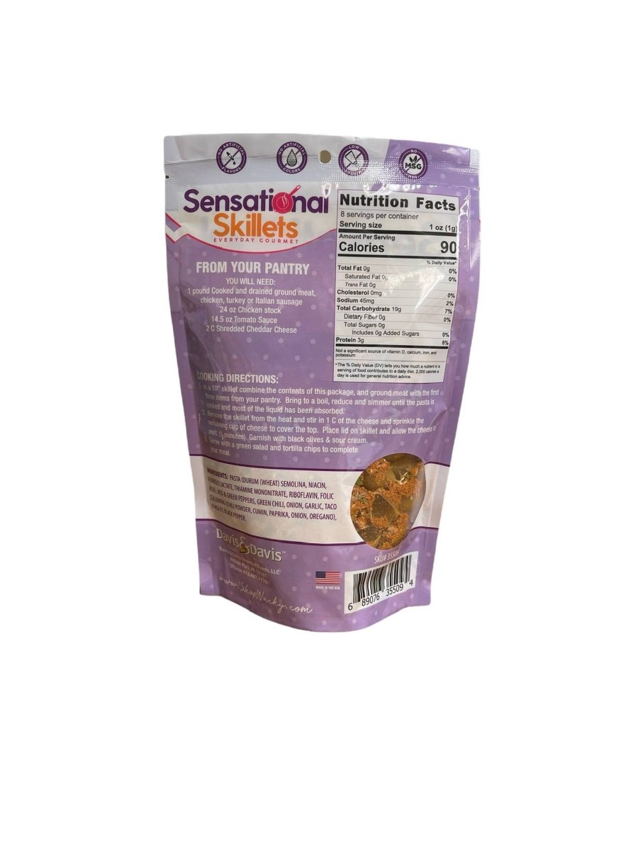 Weeknight Cheesy Taco Skillet - Purses & Pearls