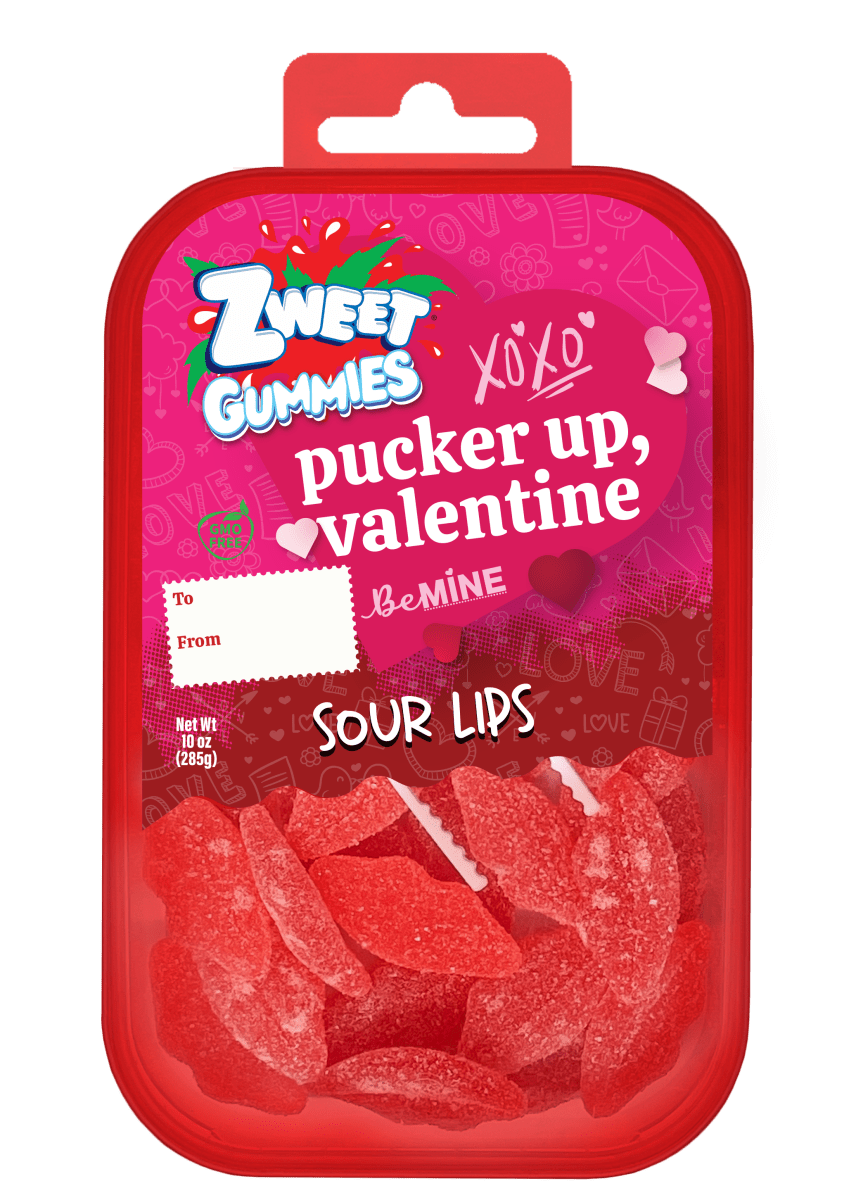 ZWEET BE MINE SOUR GUMMY LIPS - Purses & Pearls