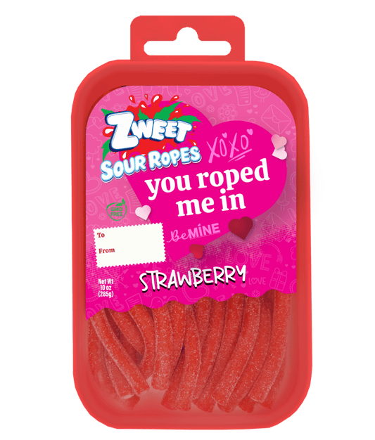 ZWEET BE MINE SOUR STRAWBERRY ROPES - Purses & Pearls