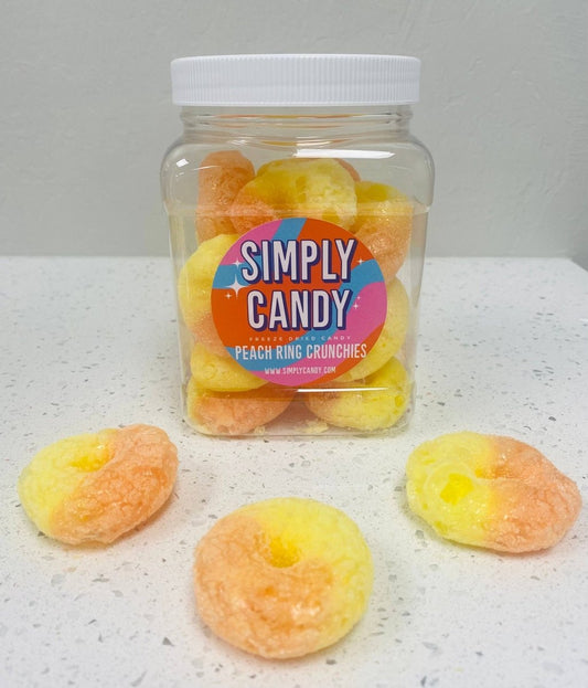 Simply Candy - Freeze Dried Peach Ring Candy - Purses & Pearls