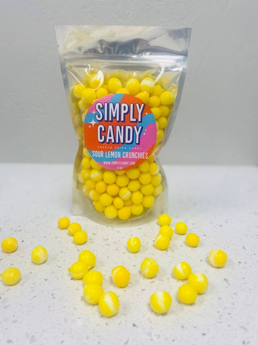Simply Candy - Freeze Dried Sour Lemon Candy - Purses & Pearls